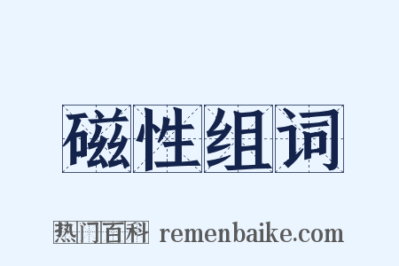 磁性组词是什么意思的图片